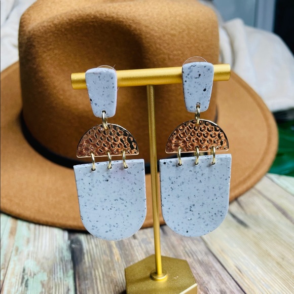 Statement Long Dangle Earrings - Picture 2 of 2